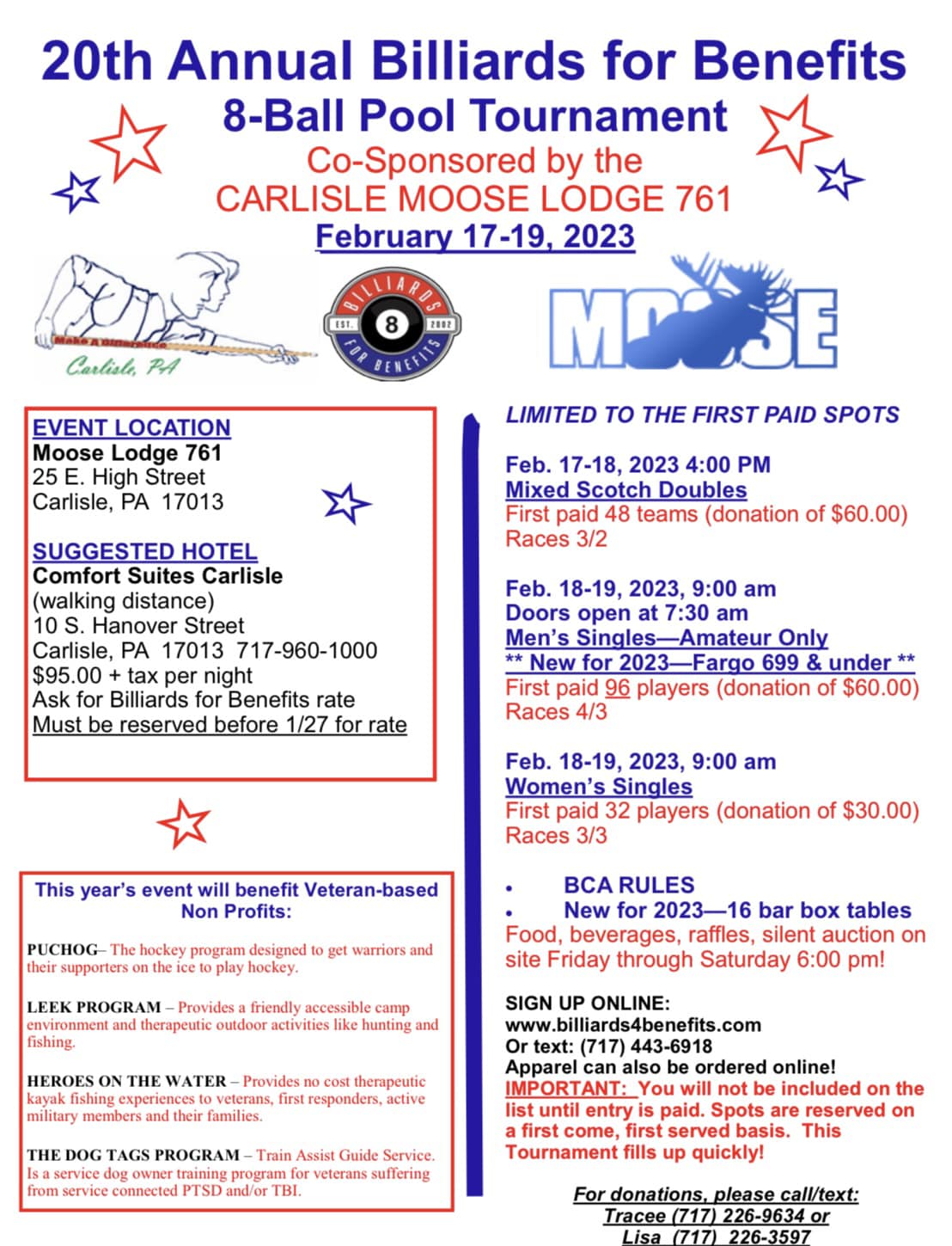 Billiards 4 Benefits Mens